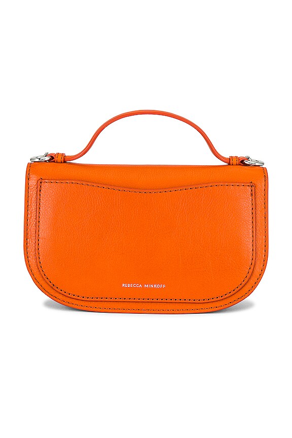 view 2 of 5 Megan Half Moon Crossbody in Mandarino