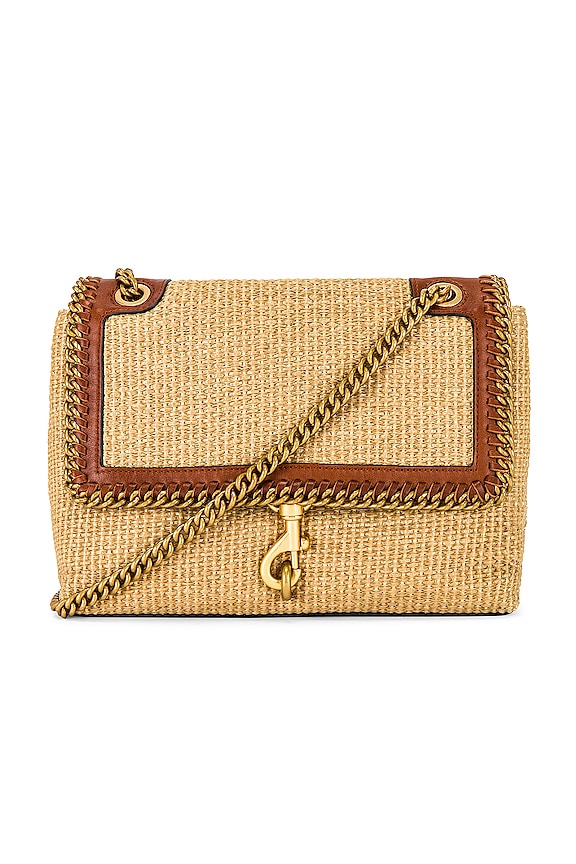 Rebecca Minkoff Edie Shoulder Bag in Natural Straw REVOLVE