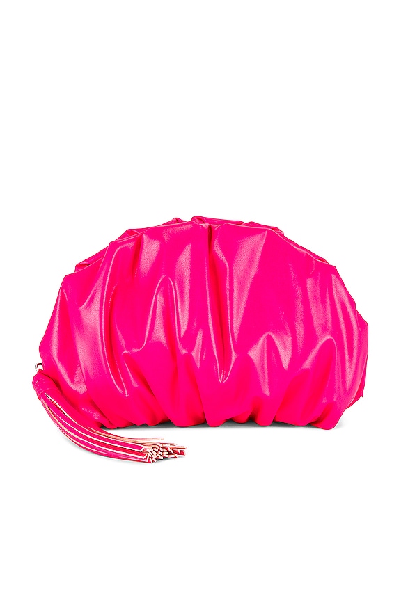 Rebecca Minkoff Ruched Clutch in Hot Pink | REVOLVE