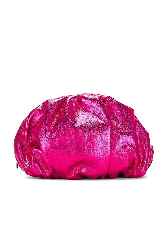 view 2 of 4 Ruched Clutch in Bouganville