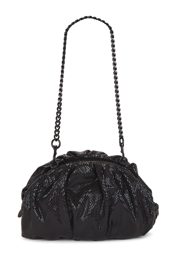 view 2 of 4 Ruched Small Clutch in Black