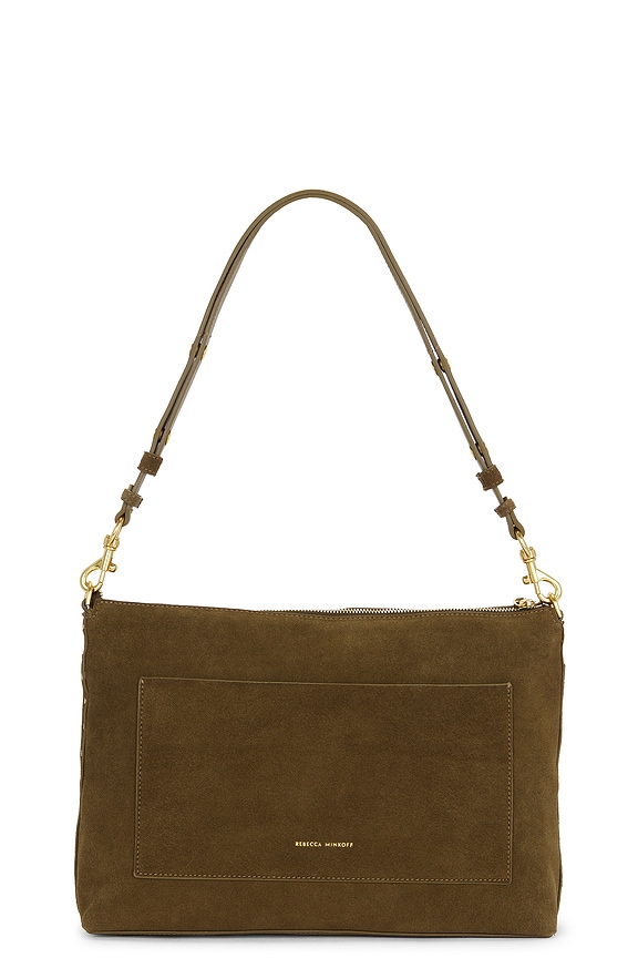 view 2 of 5 Darren Lg Top Zip Shoulder Bag in Dark Olive