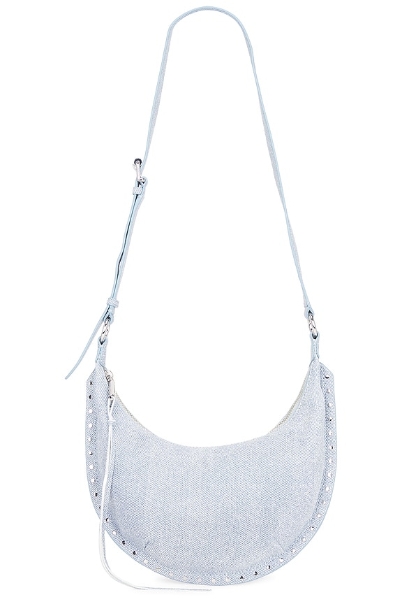 view 2 of 5 Darren Small Crescent Xbody in Denim Blue