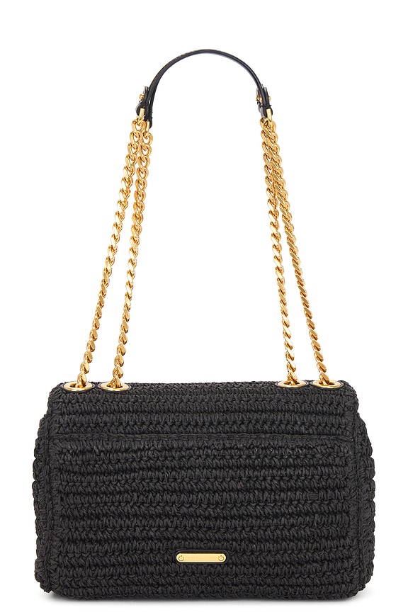 view 2 of 5 BANDOLERA DE TAMAÑO MEDIO EDIE in Black