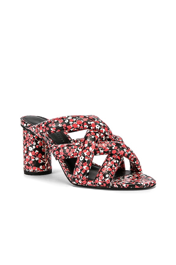 view 2 of 5 Amandine Heel in Red Floral Print