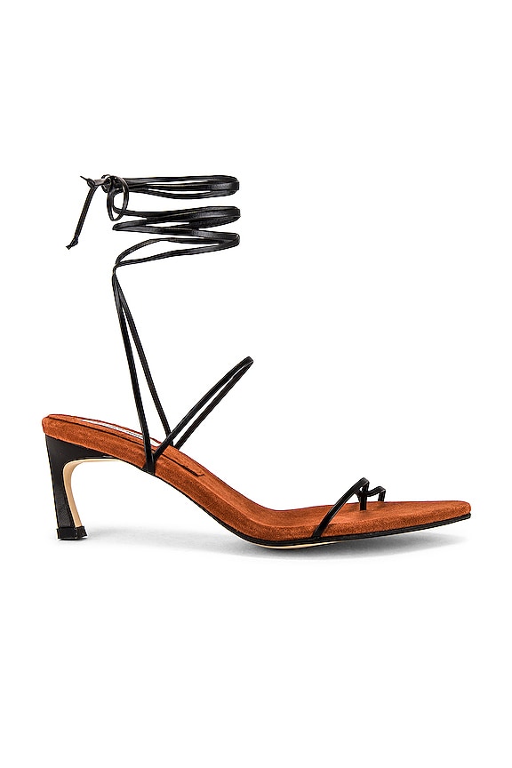 view 2 of 7 Odd Pair Sandals in Black & Rose Pink