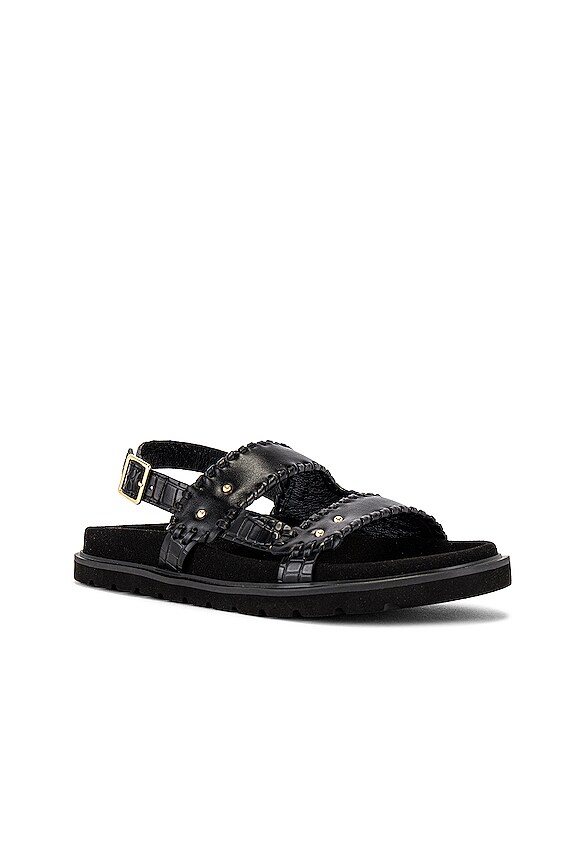 view 2 of 5 Turnover Mold Sandals in Black
