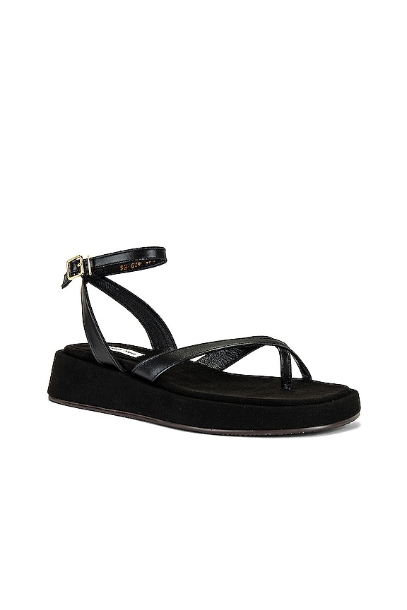 view 2 of 5 SANDALES COMPENSÉES X ANKLE STRAP in Black