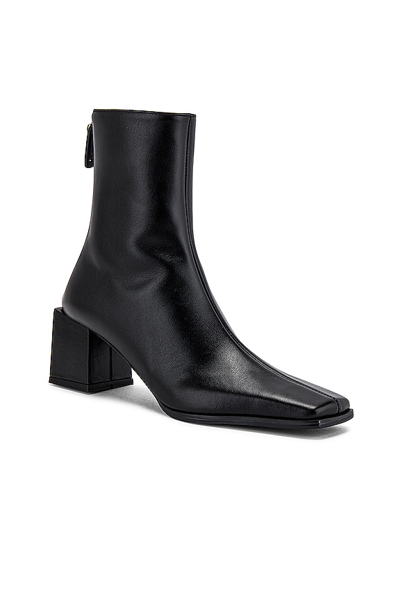 view 2 of 5 Cube Heel Basic Boots in Black