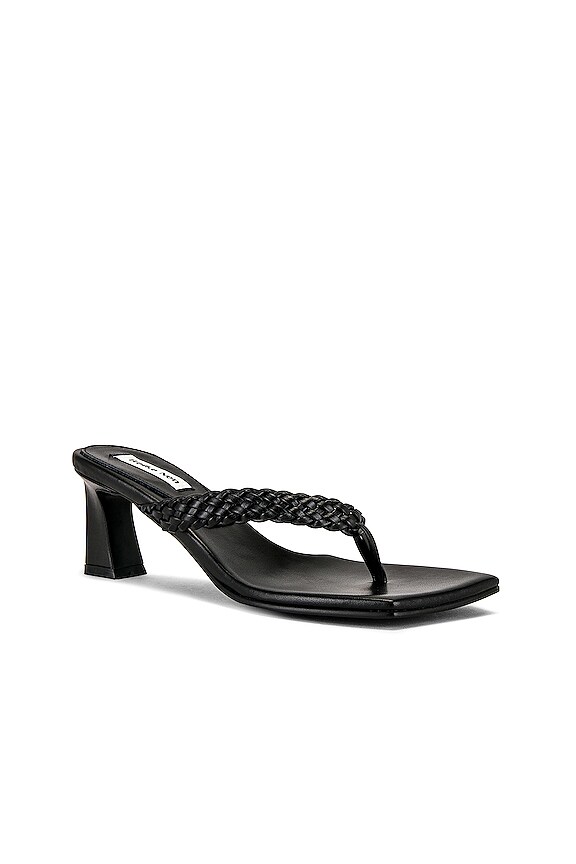 view 2 of 5 Odd Braid Flip Flop Heel in Black