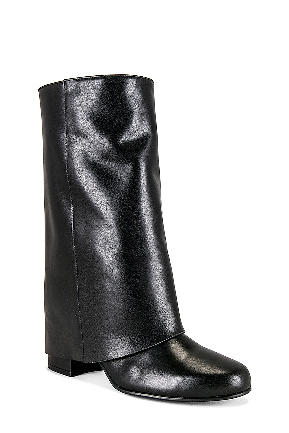 view 2 of 5 Folded Long Boots in Black
