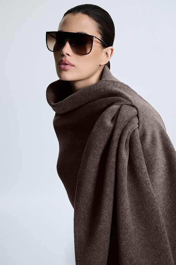 view 2 of 6 Noam Wrap in Brown