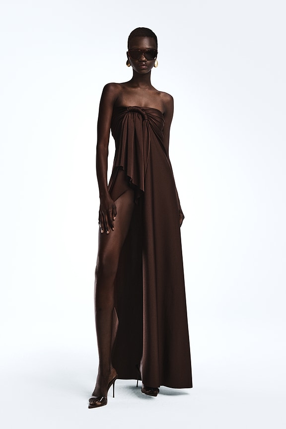 view 1 of 7 VESTIDO ENZO in Brown