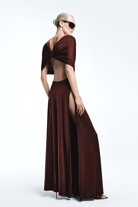 view 2 of 5 ROBE DE SOIRÉE KONSTANTIN in Brown