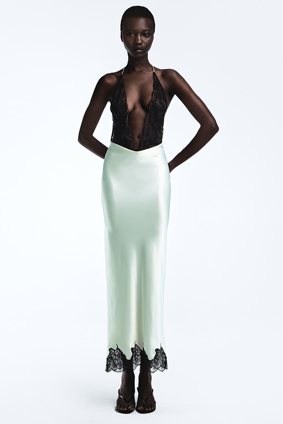view 2 of 6 ROBE ALOUETTE in Mint & Black