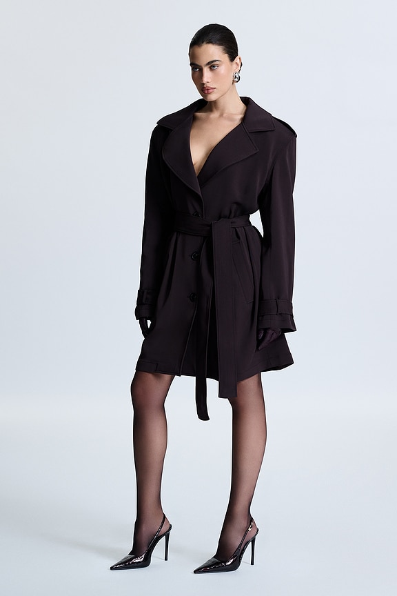 view 2 of 4 Brigitte Twill Trench in Brown