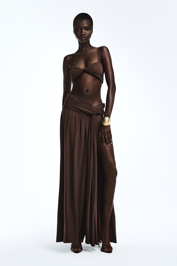 view 2 of 5 Luca Bra Top in Brown