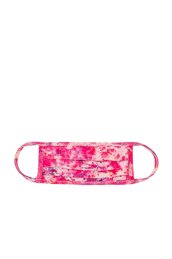 view 2 of 3 Hikari Face Mask in White & Pink