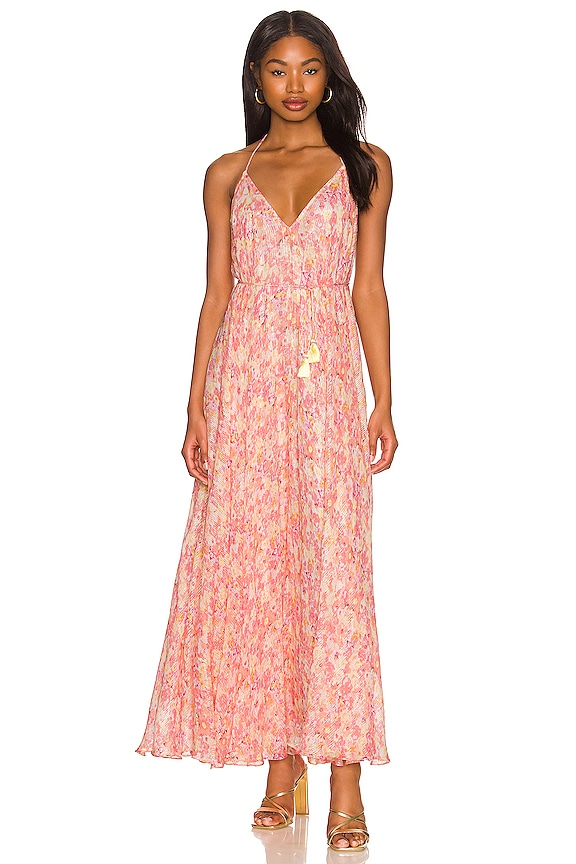 view 1 of 5 ПЛАТЬЕ LONG in Peach & Butter Yellow