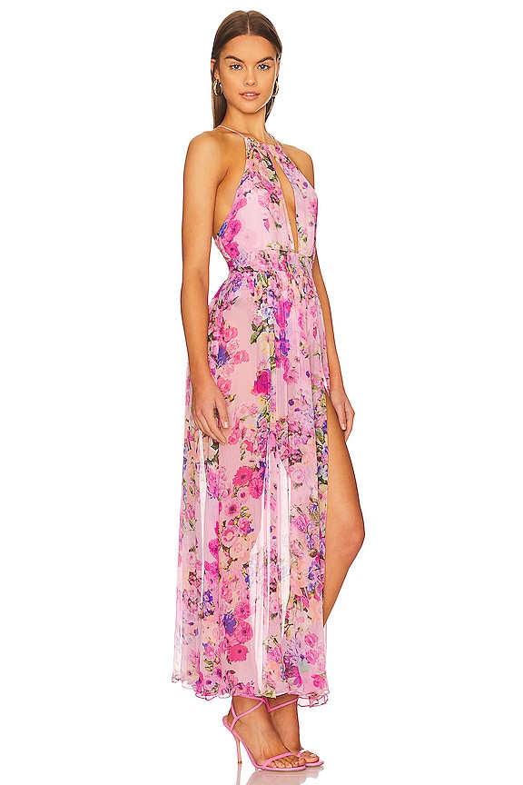 view 2 of 3 Mist Halter Dress in Pink