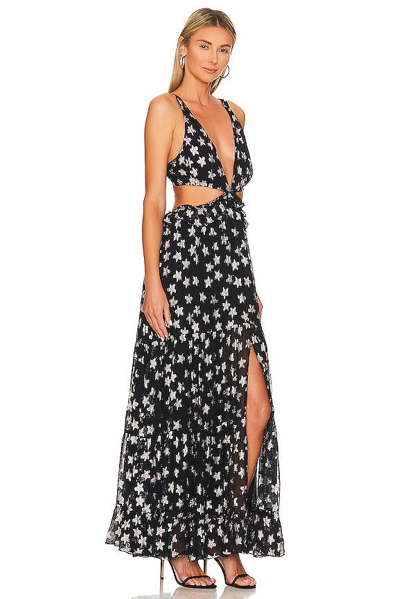 view 2 of 5 ROBE MAXI VEGA in Black