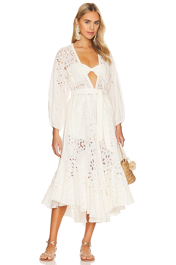 view 2 of 4 Moss Robe in White