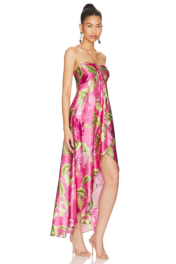 view 2 of 3 Ren Halter Maxi Dress in Pink Lotues