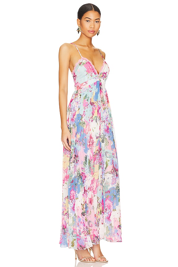 view 2 of 3 Aster Maxi Dress in Pink & Powder Blue