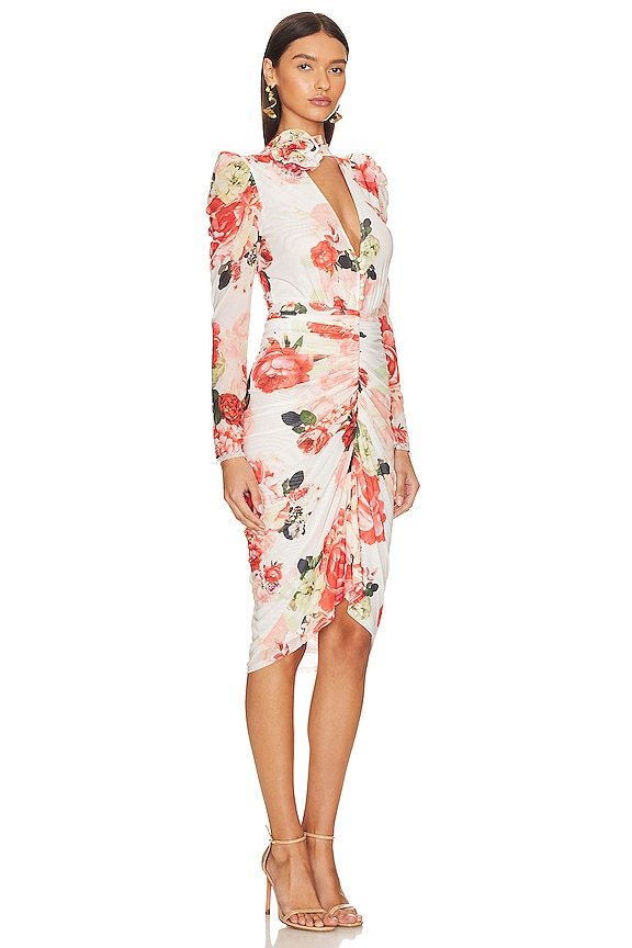 view 2 of 3 ROSIE 미디 원피스 in White Floral