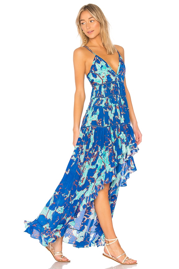 view 2 of 3 ROBE MAXI FOLIUM in Blue