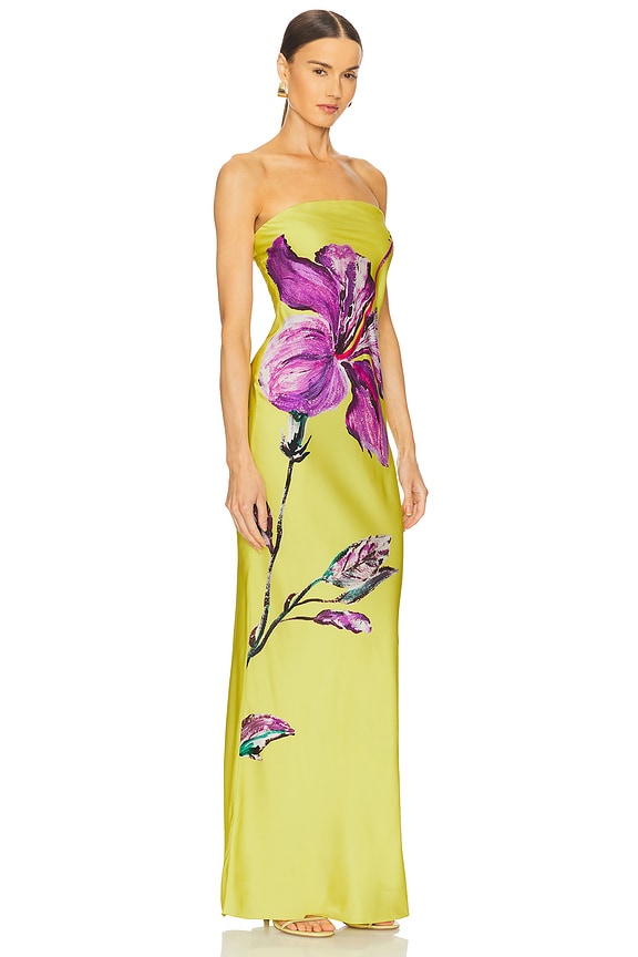 view 2 of 3 MAXIVESTIDO DRESS in Yellow Purple