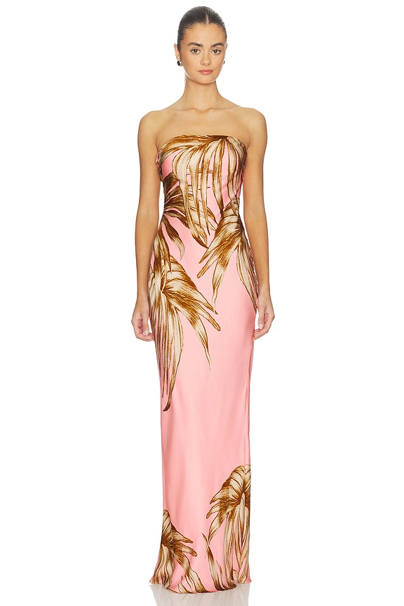 view 2 of 4 Strapless Maxi Dress in Pink