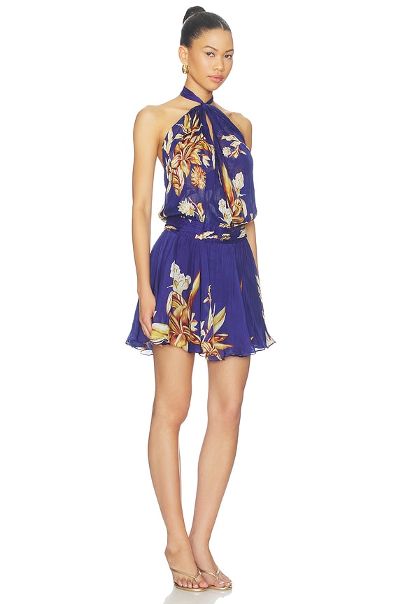 view 2 of 3 SASH TIE MINI DRESS ミニドレス in Navy