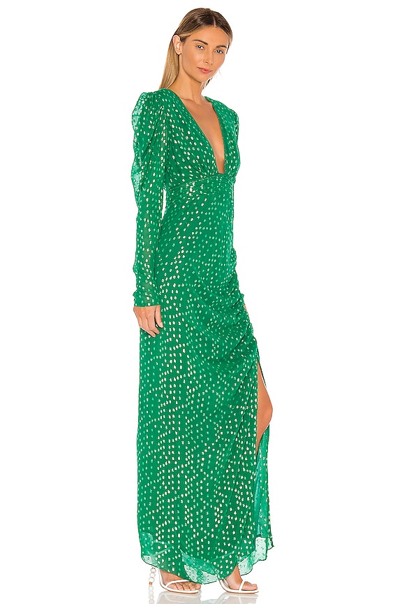 view 2 of 4 ROBE MI-LONGUE ELNA in Green