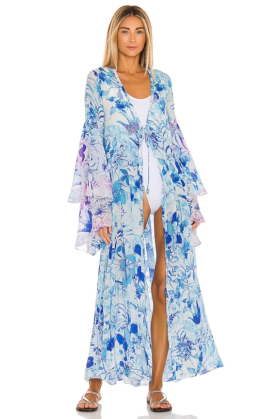 view 2 of 5 Amaya Kimono in Blue