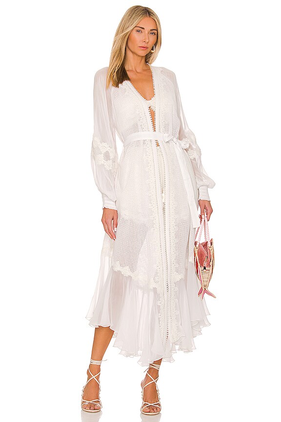 view 2 of 4 Cape With Belt in Off White