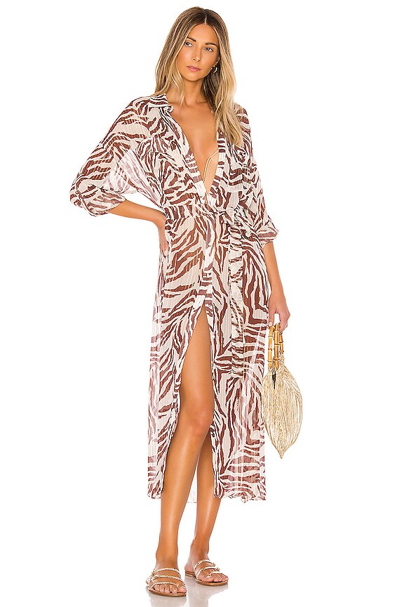 view 2 of 5 x REVOLVE Braun Shirt Dress in Zebra