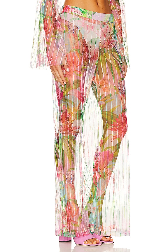 view 2 of 4 Lora Pants in Multicolor Hibiscus