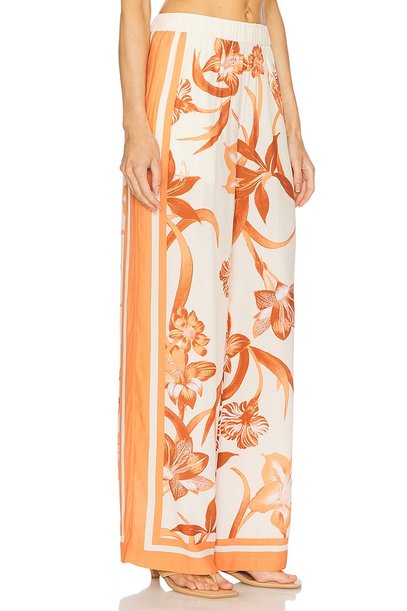 view 2 of 6 Elasticated Pyjama Pants in Beige Brown