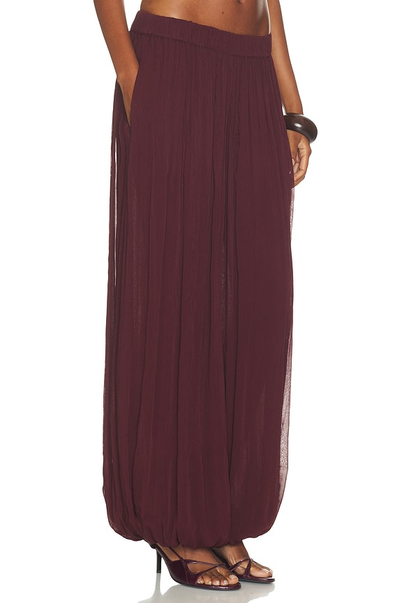view 2 of 6 Harem Pants in Merlot