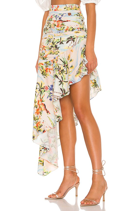 view 2 of 4 FALDA MIDI SUNSET in Mud Orange