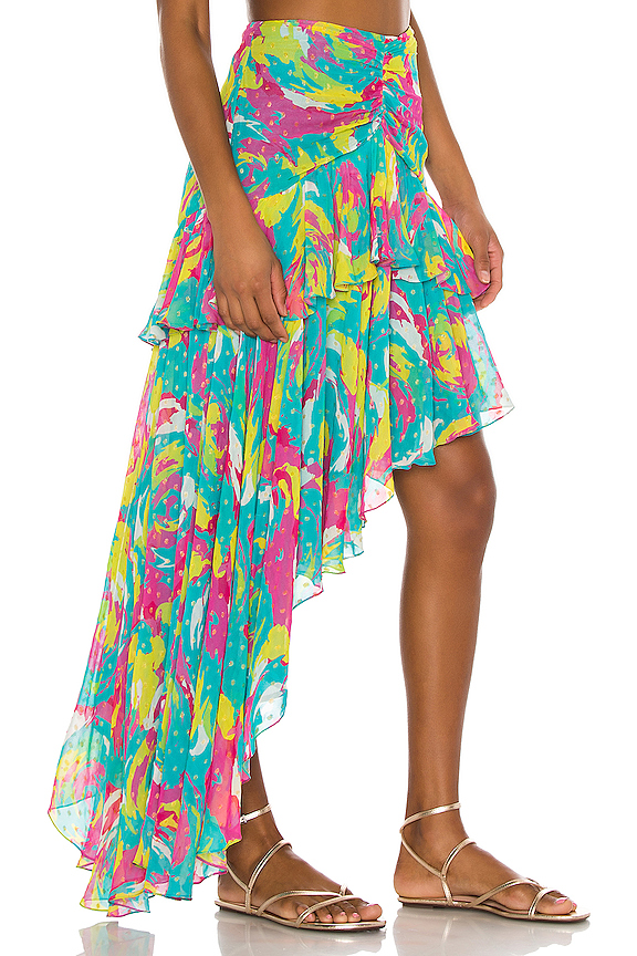 view 2 of 6 JUPE ROSA in Blue Floral