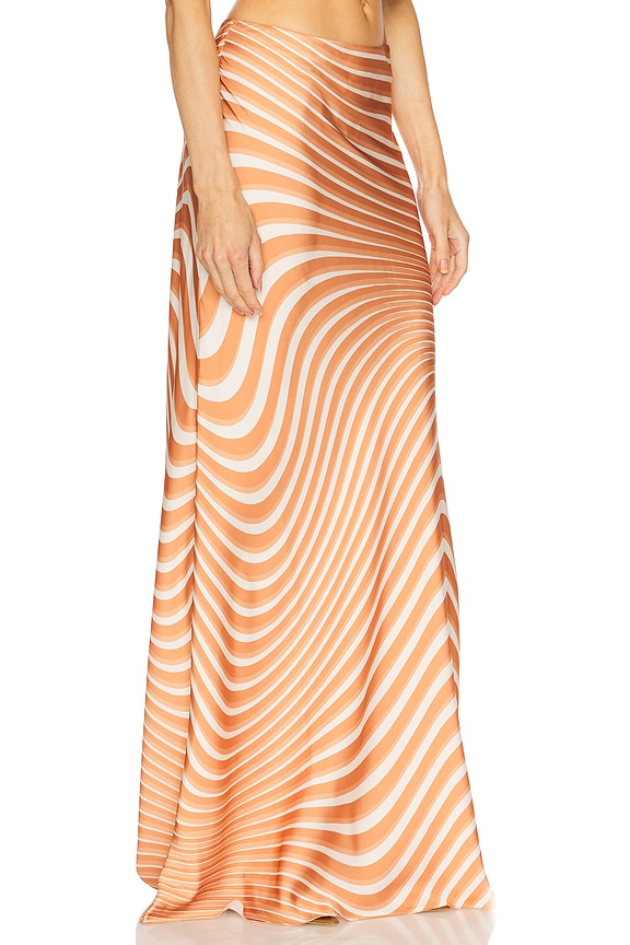 view 2 of 6 FALDA MAXI SKIRT in Off White Brown