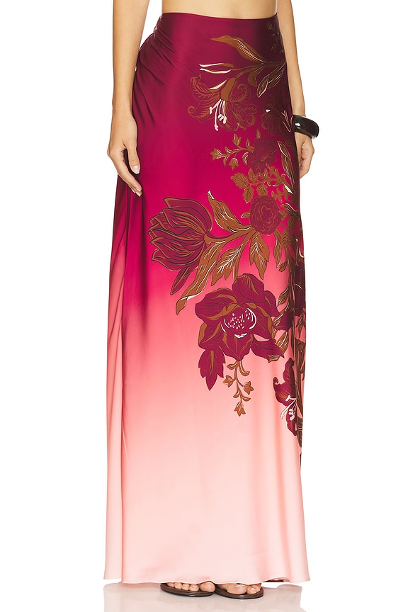 view 2 of 6 Maxi Skirt in Burgundy