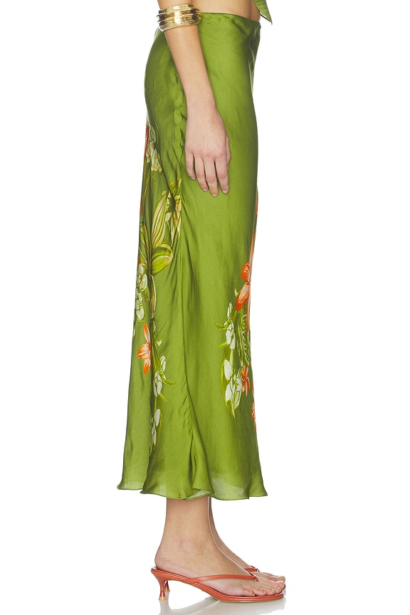 view 2 of 6 Midi Skirt in Green