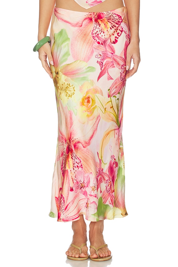view 1 of 6 JUPE MIDI MIDI SKIRT in Pink
