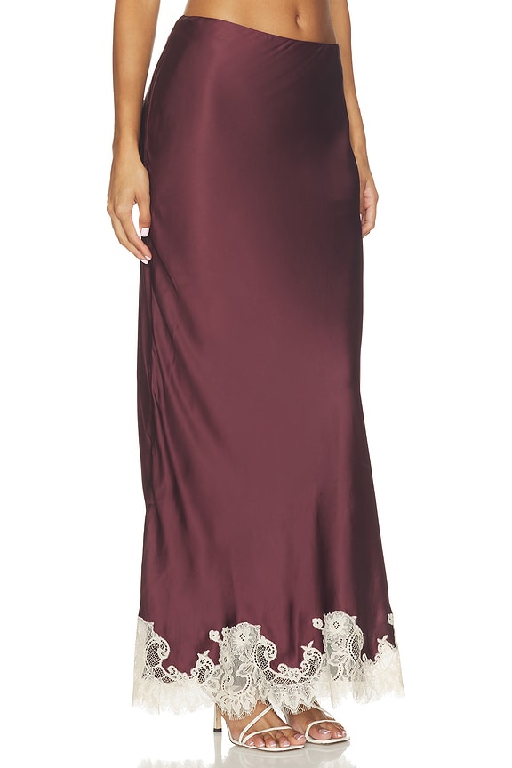 view 2 of 6 Maxi Skirt in Burgundy