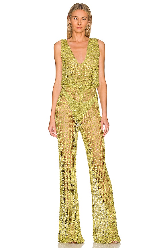 retrofete Nirvana Jumpsuit in Pistachio | REVOLVE