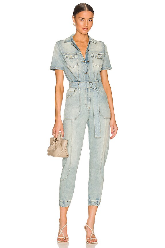 view 1 of 3 Lacey Jumpsuit in Porcelain Blue