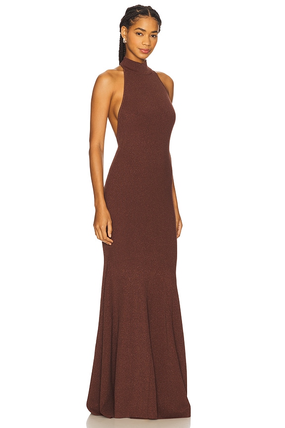 view 2 of 4 VESTIDO PUNTO KIMBRA in Metallic Espresso